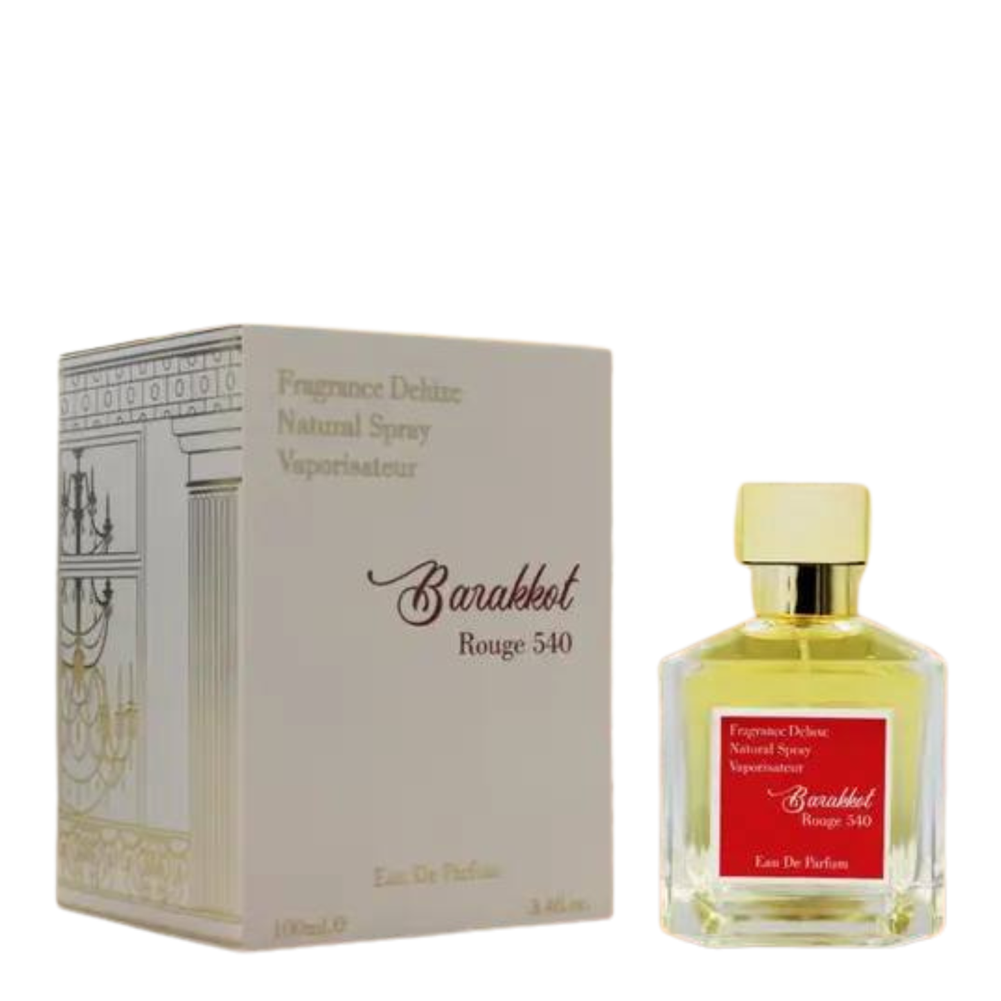 בושם יוניסקס Barakkot Rouge 540 מבית Fragrance Deluxe | או דה פרפיום E.D.P | מ"ל 100 | בהשראת בקרט רוז' 540