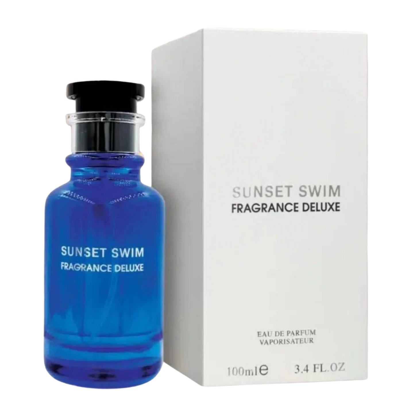 בושם יוניסקס Sunset Swim מבית Fragrance Deluxe | או דה פרפיום E.D.P | מ"ל 100 | בהשראת אפטרנון סווים של לואי וויטון