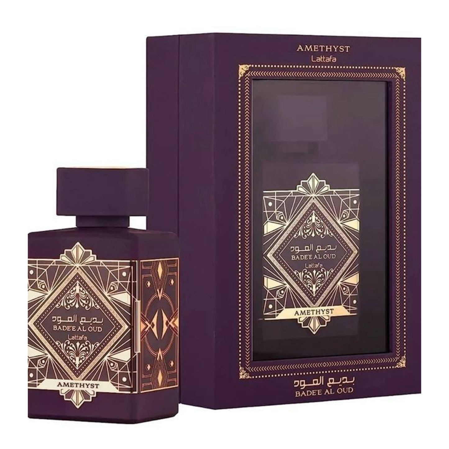 בושם לאישה Bade'e Al Oud Amethyst מבית Lattafa | או דה פרפיום E.D.P | מ"ל 100 | אמדיסט באד אל אוד מבית לטאפה