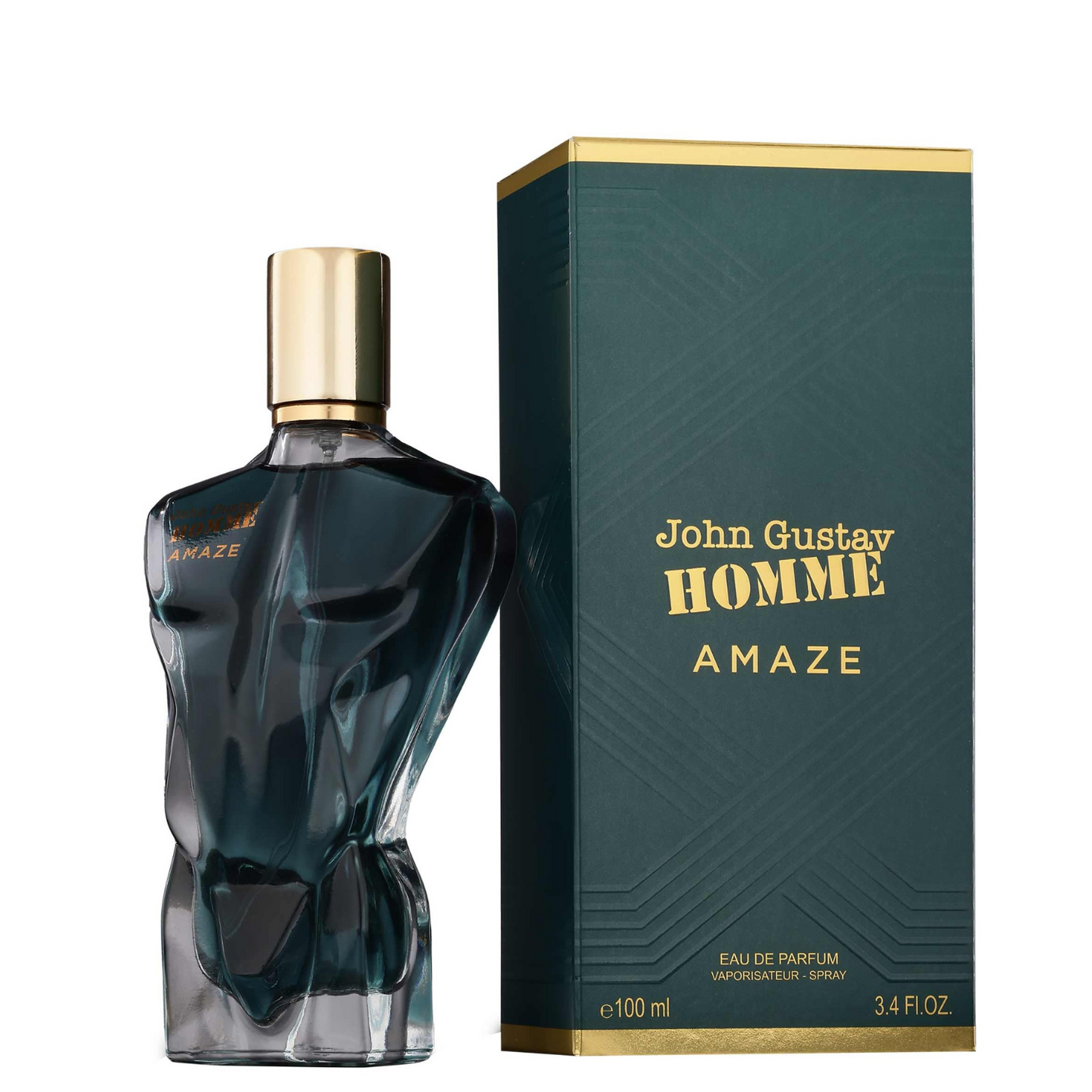בושם  לגבר John Gustav Homme Amaze  מבית Fragrance World | או דה פורפיום E.D.P | מ"ל 100 | בהשראת לה ביאו של ז'אן פול גוטייה