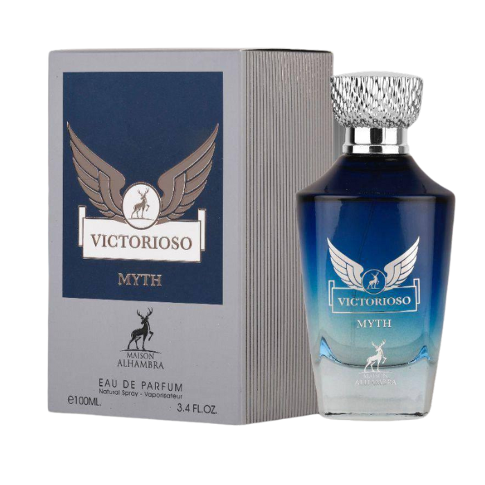 בושם לגבר Victorioso Myth מבית Maison Alhambra | או דה פורפיום E.D.P | מ"ל 100 | בהשראת אינוויקטוס לג'נד של פאקו רבאן